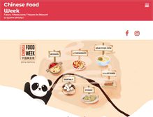 Tablet Screenshot of chinesefoodweek.com